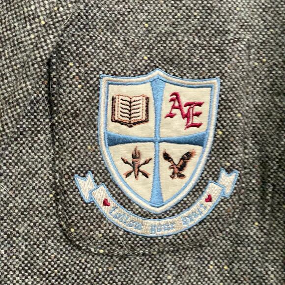 American Eagle Outfitters M/M wool blazer gray dark academia fall schoolgirl - Picture 4 of 9